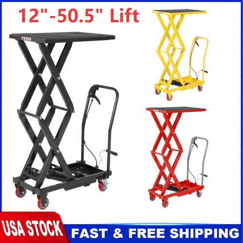 Hydraulic lift table cart - table,